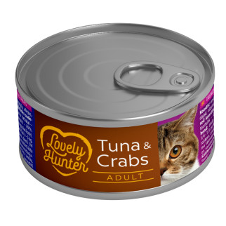 Корм Lovely Hunter Adult cats with Tuna and Crab вологий з тунцем і крабом для дорослих котів 85 гр - Інтернет-магазин спільних покупок ToGether