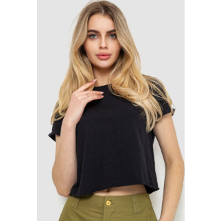 Топ-футболка жіноча, колір чорний, 244R162 - Інтернет-магазин спільних покупок ToGether
