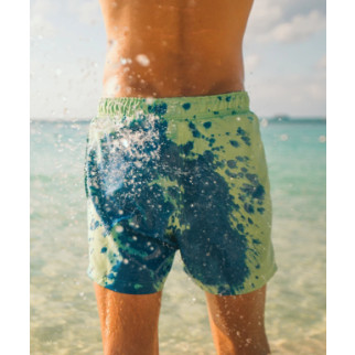 Шорти хамелеон для плавання, пляжні чоловічі спортивні шорти СИНЕ-ЗЕЛЕНІ Розмір М - Інтернет-магазин спільних покупок ToGether