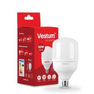 Світлодіодна високопотужна лампа Vestum  T115 30W 6500K 220V E27 1-VS-1602 - Інтернет-магазин спільних покупок ToGether
