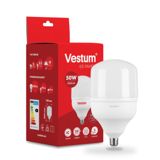 Світлодіодна високопотужна лампа Vestum T140 50W 6500K 220V E27 1-VS-1604 - Інтернет-магазин спільних покупок ToGether