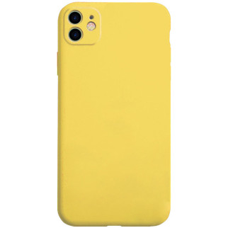 Чохол Silicone Case Full Camera Protective (AA) для Apple iPhone 12 (6.1") Жовтий / Yellow - Інтернет-магазин спільних покупок ToGether