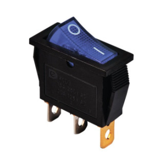 Перемикач KCD3-101N BL/B 220V 1 кнопка синя з підсвічуванням TNSy5500836 - Інтернет-магазин спільних покупок ToGether