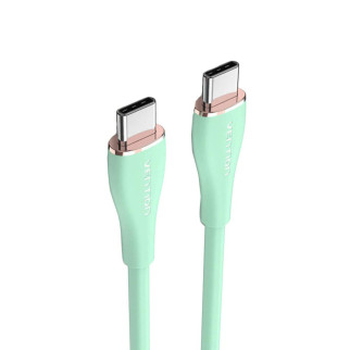 Кабель Vention USB 2.0 C Male to C Male 5A Cable 1M Light Green Silicone Type (TAWGF) - Інтернет-магазин спільних покупок ToGether