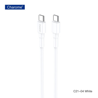 Кабель CHAROME C21-04 USB-C to USB-C charging data cable White - Інтернет-магазин спільних покупок ToGether