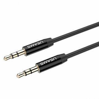 Аудіо-кабель Usams YP-01 Aux Audio Cable 1m Black - Інтернет-магазин спільних покупок ToGether
