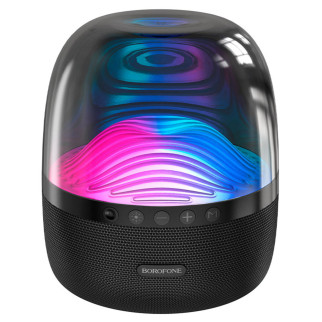 Портативна колонка BOROFONE BP8 Glazed colorful luminous BT speaker Black - Інтернет-магазин спільних покупок ToGether
