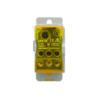 Розподільчий блок на DIN-рейку РБД125A жовтий TNSy5504701 - Інтернет-магазин спільних покупок ToGether