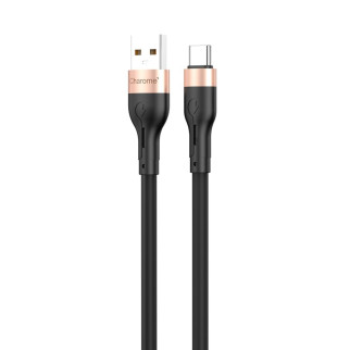 Кабель CHAROME C23-02 USB-A to USB-C charging data cable Black - Інтернет-магазин спільних покупок ToGether
