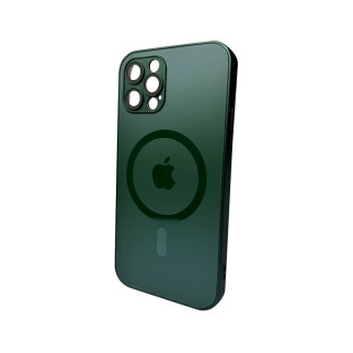 Чохол для смартфона AG Glass Matt Frame Color MagSafe Logo for Apple iPhone 12 Pro Max Cangling Green - Інтернет-магазин спільних покупок ToGether