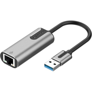 Адаптер  Vention USB 3.0-A to Gigabit Ethernet Adapter Gray 0.15M Aluminum Alloy Type (CEWHB) - Інтернет-магазин спільних покупок ToGether