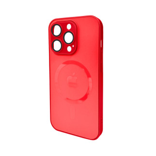Чохол для смартфона AG Glass Matt Frame Color MagSafe Logo for Apple iPhone 14 Pro Max Cola Red - Інтернет-магазин спільних покупок ToGether