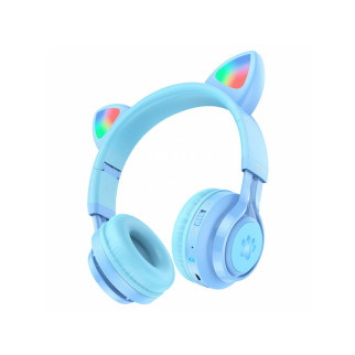 Навушники HOCO W39 Cat ear kids BT headphones Blue - Інтернет-магазин спільних покупок ToGether