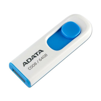 Flash A-DATA USB 2.0 C008 64Gb White/Blue - Інтернет-магазин спільних покупок ToGether