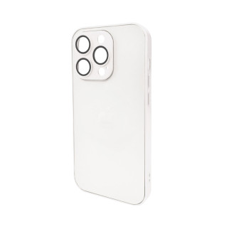Чохол для смартфона AG Glass Matt Frame Color Logo for Apple iPhone 15 Pro Pearly White - Інтернет-магазин спільних покупок ToGether