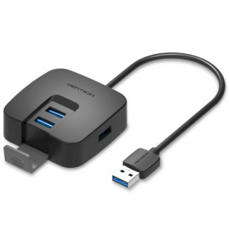Хаб Vention 4 Ports USB 3.0 HUB 0.15M Black (CHBBB) - Інтернет-магазин спільних покупок ToGether