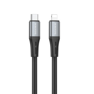Кабель BOROFONE BX88 Solid PD silicone charging data cable for iP Black - Інтернет-магазин спільних покупок ToGether