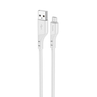 Кабель HOCO X97 Crystal color silicone charging data cable Micro light gray - Інтернет-магазин спільних покупок ToGether