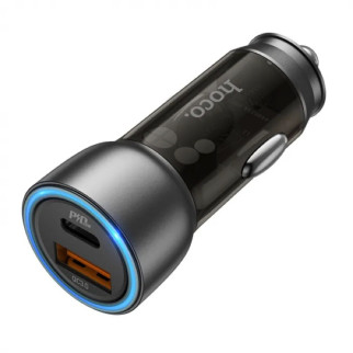 Автомобільний зарядний пристрій HOCO NZ8 Sprinter 43W dual port PD25W+QC3.0 car charger Brown - Інтернет-магазин спільних покупок ToGether