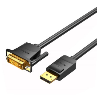 Кабель Vention DP to DVI Cable 2M Black (HAFBH) - Інтернет-магазин спільних покупок ToGether