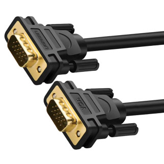 Кабель UGREEN VG101 VGA Male to Male Cable 2m (Black)(UGR-11646) - Інтернет-магазин спільних покупок ToGether