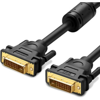 Кабель UGREEN DV101 DVI (24+1) Male to Male Cable Gold Plated 1.5m (Black)(UGR-11606) - Інтернет-магазин спільних покупок ToGether