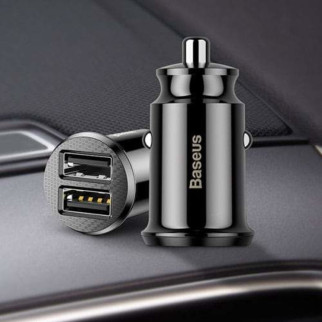 Автомобільний зарядний пристрій Baseus Grain Car Charger 3.1A Black - Інтернет-магазин спільних покупок ToGether