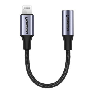 Перехідник UGREEN US211 Lightning M/F Round Cable Aluminum Shell with Braided 10cm (Black)(UGR-30756) - Інтернет-магазин спільних покупок ToGether