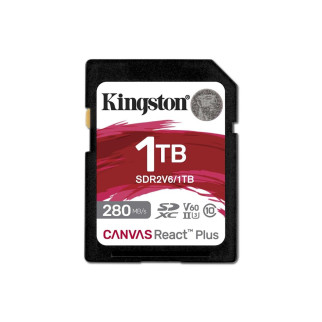 SDXC (UHS-II U3) Kingston Canvas React Plus 1Tb class 10 V60 (R280MB/s, W150MB/s) - Інтернет-магазин спільних покупок ToGether