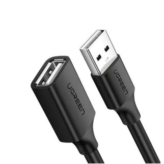 Кабель UGREEN US103 USB 2.0 A Male to A Female Cable 2m (Black)(UGR-10316) - Інтернет-магазин спільних покупок ToGether