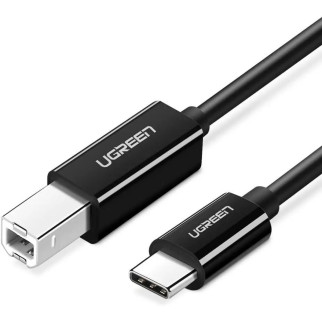 Кабель UGREEN US241 USB-C Male to USB-B 2.0 Male Printer Cable ABS Plastic Case 1m  (Black)(UGR-80811) - Інтернет-магазин спільних покупок ToGether