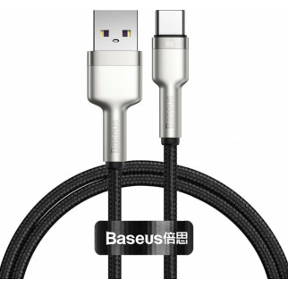 Кабель Baseus Cafule Series Metal Data Cable USB to Type-C 66W 1m Black - Інтернет-магазин спільних покупок ToGether