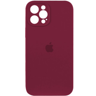 Чохол для смартфона Silicone Full Case AA Camera Protect for Apple iPhone 12 Pro Max 47,Plum - Інтернет-магазин спільних покупок ToGether