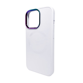 Чохол для смартфона AG Glass Sapphire MagSafe Logo for Apple iPhone 15 White - Інтернет-магазин спільних покупок ToGether