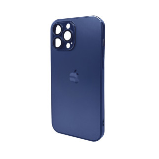 Чохол для смартфона AG Glass Matt Frame Color Logo for Apple iPhone 13 Pro Max Navy Blue - Інтернет-магазин спільних покупок ToGether