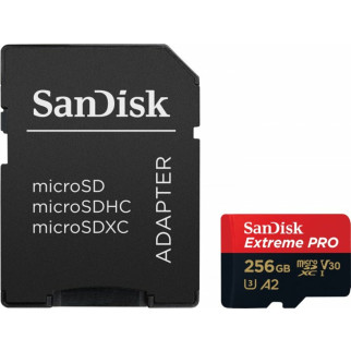 microSDXC (UHS-1 U3) SanDisk Extreme Pro A2 256Gb class 10 V30 (R200MB/s,W140MB/s) (adapter) - Інтернет-магазин спільних покупок ToGether