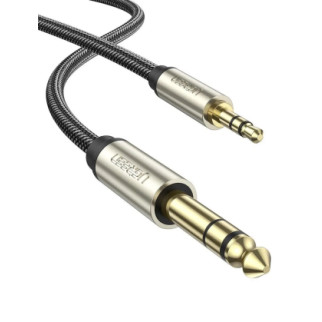 Аудіо кабель UGREEN AV127 3.5mm to 6.35mm TRS Stereo Audio Cable 2m (Gray)(UGR-10628) - Інтернет-магазин спільних покупок ToGether