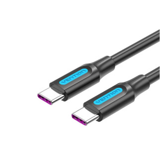 Кабель Vention USB 2.0 C Male to C Male 5A Cable 1M Black PVC Type (COTBF) - Інтернет-магазин спільних покупок ToGether