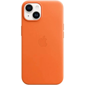 Чохол для смартфона Leather AAA Full Magsafe IC for iPhone 15 Orange - Інтернет-магазин спільних покупок ToGether