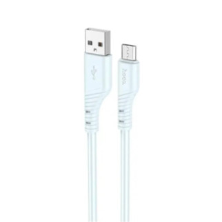 Кабель HOCO X97 Crystal color silicone charging data cable Micro light blue - Інтернет-магазин спільних покупок ToGether