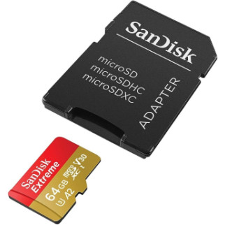 microSDXC (UHS-1 U3) SanDisk Extreme A2 64Gb class 10 V30 (R170MB/s,W80MB/s) (adapter SD) - Інтернет-магазин спільних покупок ToGether