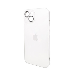 Чохол для смартфона AG Glass Matt Frame Color Logo for Apple iPhone 15 Pearly White - Інтернет-магазин спільних покупок ToGether