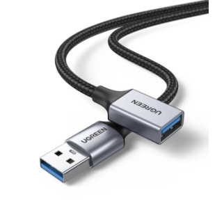 Кабель UGREEN US115 USB 3.0 Extension Cable Aluminum Case 1m (Black)(UGR-10495) - Інтернет-магазин спільних покупок ToGether
