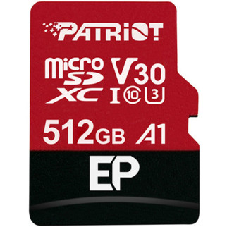 microSDXC (UHS-1 U3) Patriot EP Series 512Gb class 10 V30 (R-100MB/s, W-80MB/s) (adapter SD) - Інтернет-магазин спільних покупок ToGether
