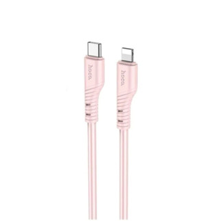 Кабель HOCO X97 Crystal color PD silicone charging data cable iP light pink - Інтернет-магазин спільних покупок ToGether