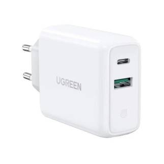 Зарядний пристрій UGREEN CD170 38W USB-C Wall Charger EU (White) (UGR-60468) - Інтернет-магазин спільних покупок ToGether