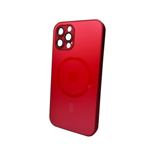 Чохол для смартфона AG Glass Matt Frame Color MagSafe Logo for Apple iPhone 12 Pro Cola Red - Інтернет-магазин спільних покупок ToGether