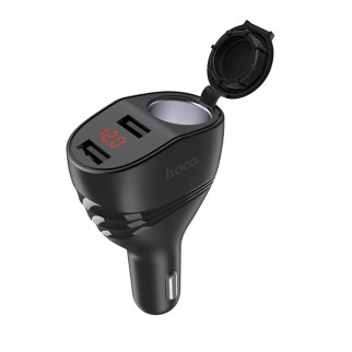 Автомобільний зарядний пристрій HOCO Z34 Thunder power cigarette lighter car charger Black - Інтернет-магазин спільних покупок ToGether