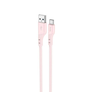 Кабель HOCO X97 Crystal color silicone charging data cable Type-C light pink - Інтернет-магазин спільних покупок ToGether