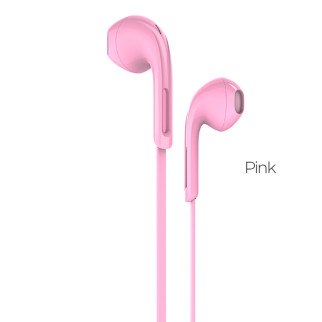 Навушники HOCO M39 Rhyme sound earphones with microphone Pink - Інтернет-магазин спільних покупок ToGether